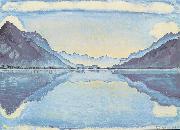 Thunersee mit symmetrischer Spiegelung Ferdinand Hodler